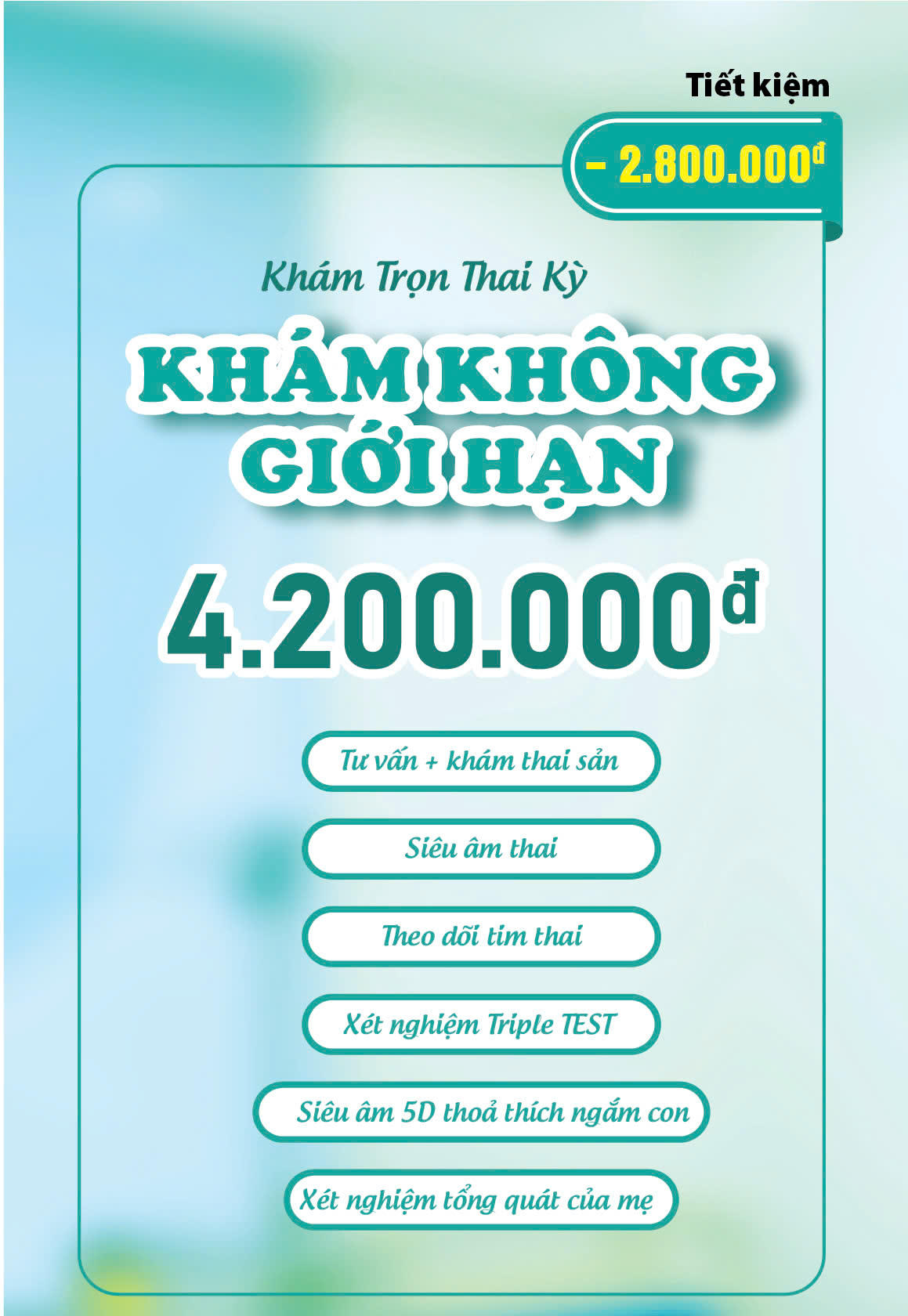 Gói khám Trọn Thai Kỳ GOLD