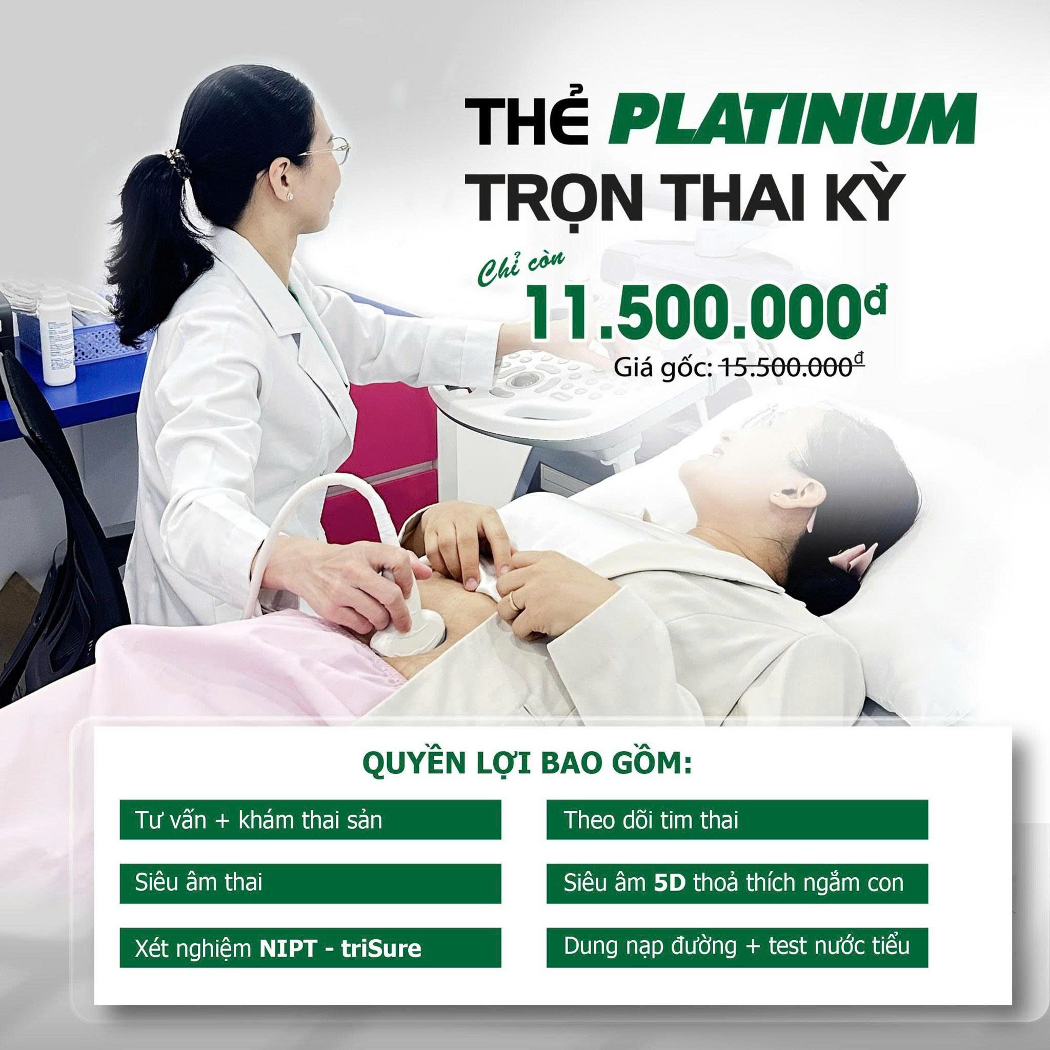 Gói khám Trọn Thai Kỳ PLATINUM